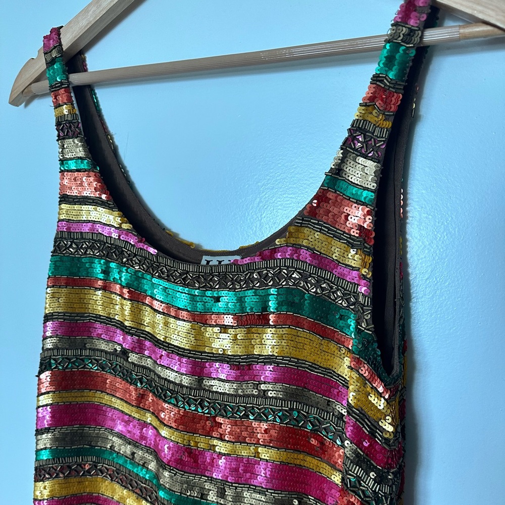 Haute Hippie sequin tank dress